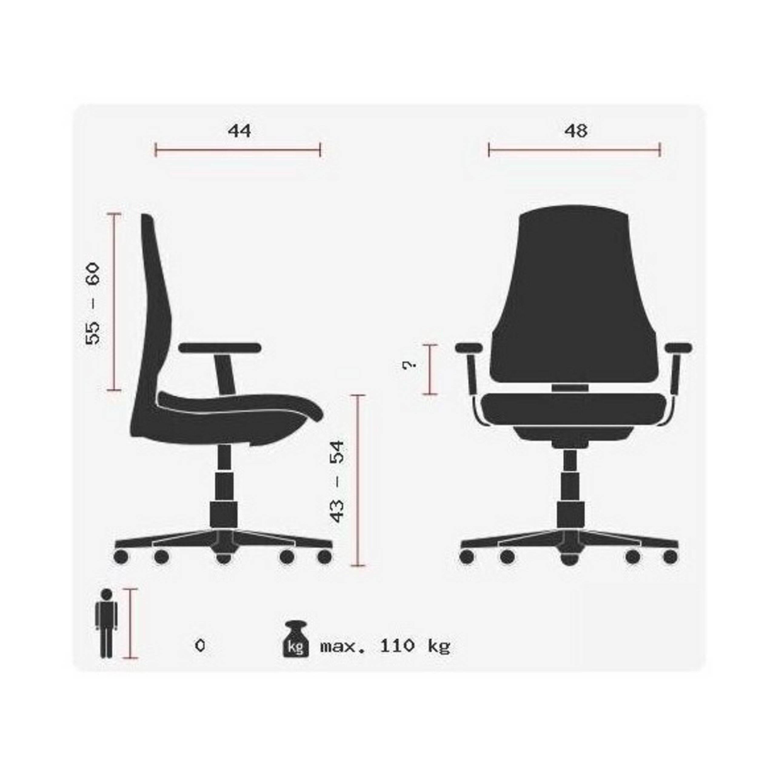 SP Topstar Bürostuhl Wellnessstuhl SITNESS 15 AL.U2 schwarz-1