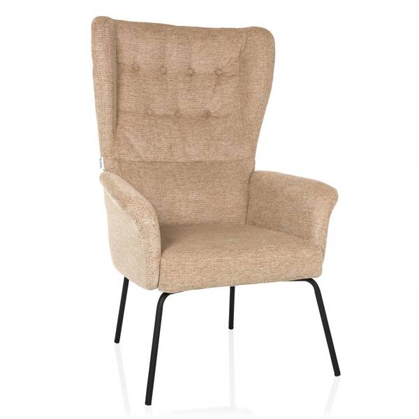 Relaxsessel Ohrensessel HAVENIO Stoff beige hjh LIVING