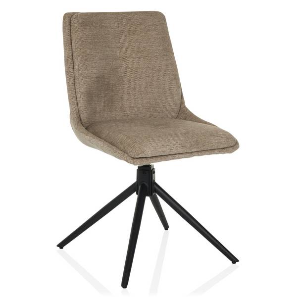 Besucherstuhl Dining Stuhl TARVISO I Stoff beige hjh LIVING