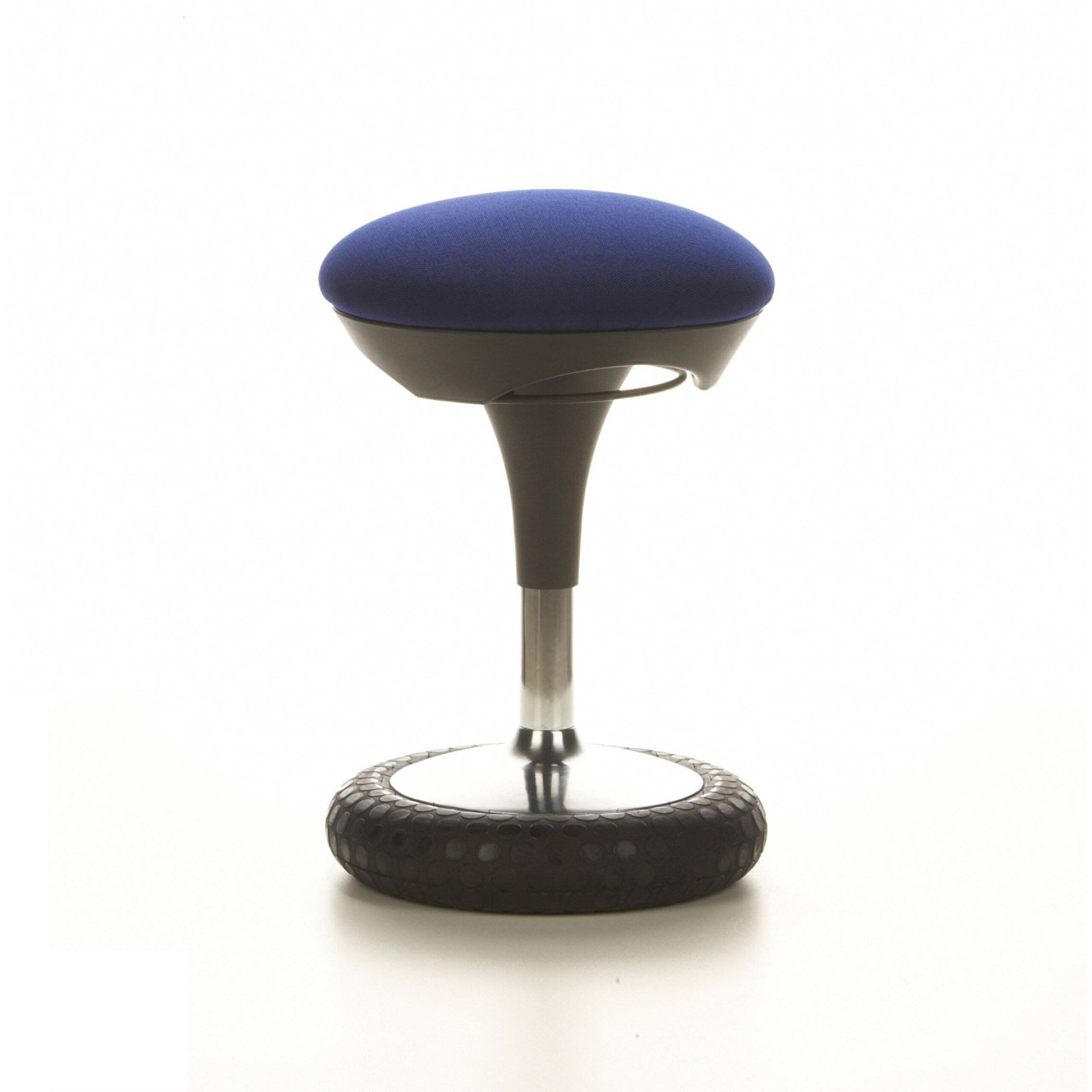 SP Topstar Wellnessstuhl Hocker SITNESS 20 Stoff blau Chrom-0