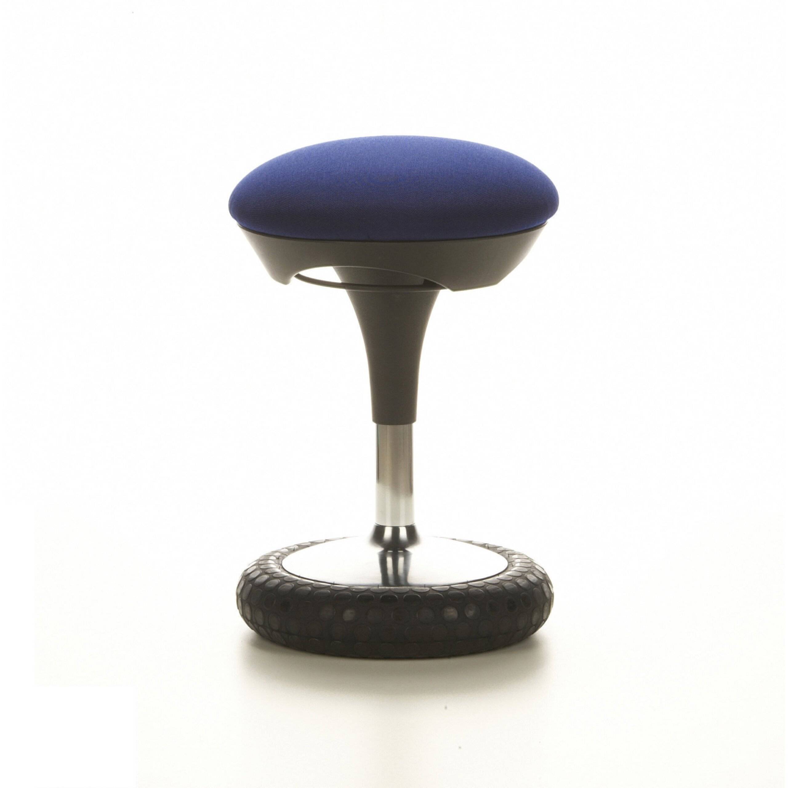 SP Topstar Wellnessstuhl Hocker SITNESS 20 Stoff blau Chrom-3