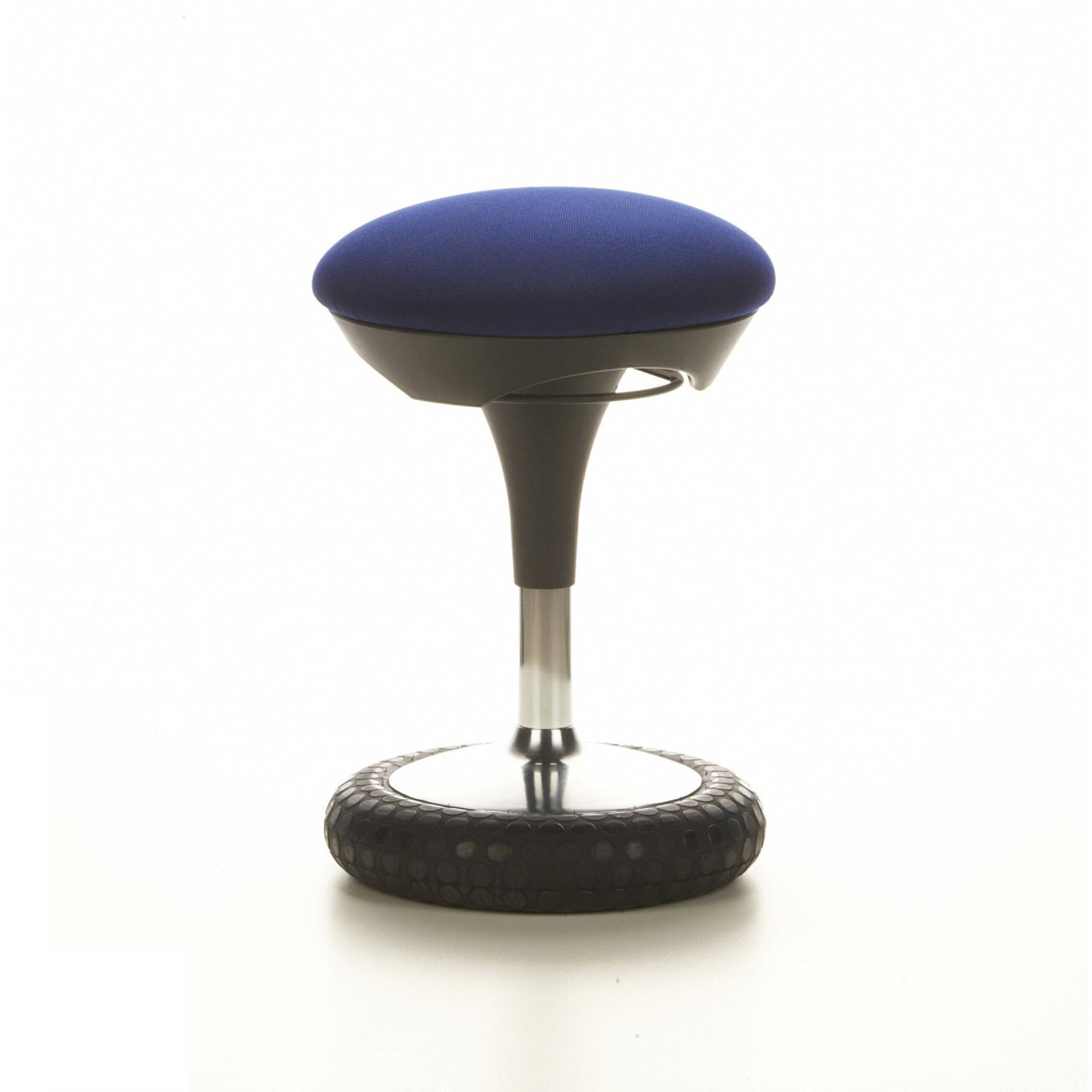 SP Topstar Wellnessstuhl Hocker SITNESS 20 Stoff blau Chrom-4