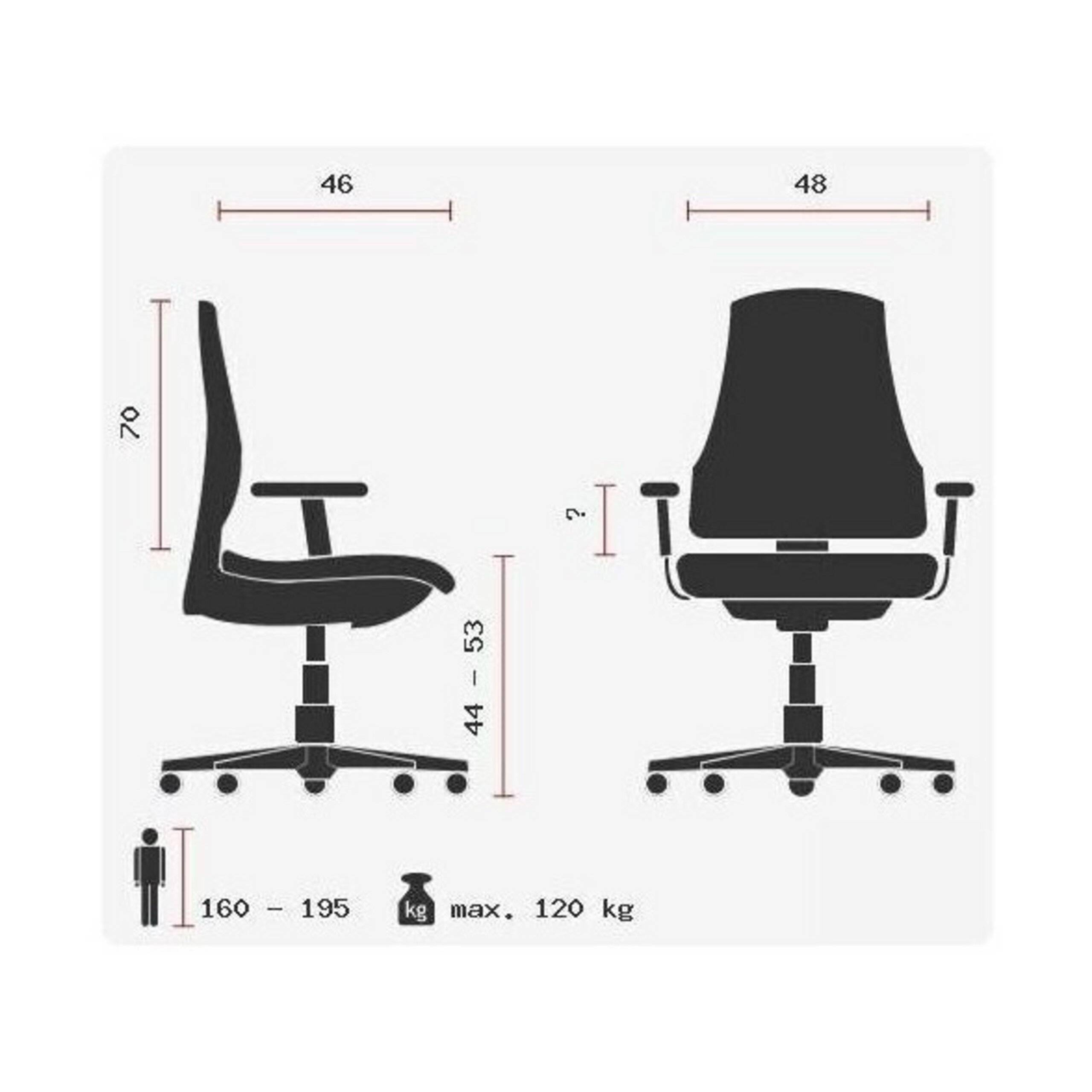 SP Topstar Bürostuhl Drehstuhl HIGH SIT UP Al. A1 Stoff schwarz Chrom-1