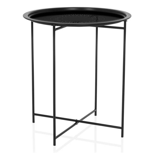 Beistelltisch Couchtisch Sofatisch ALLRUND Metall schwarz hjh LIVING