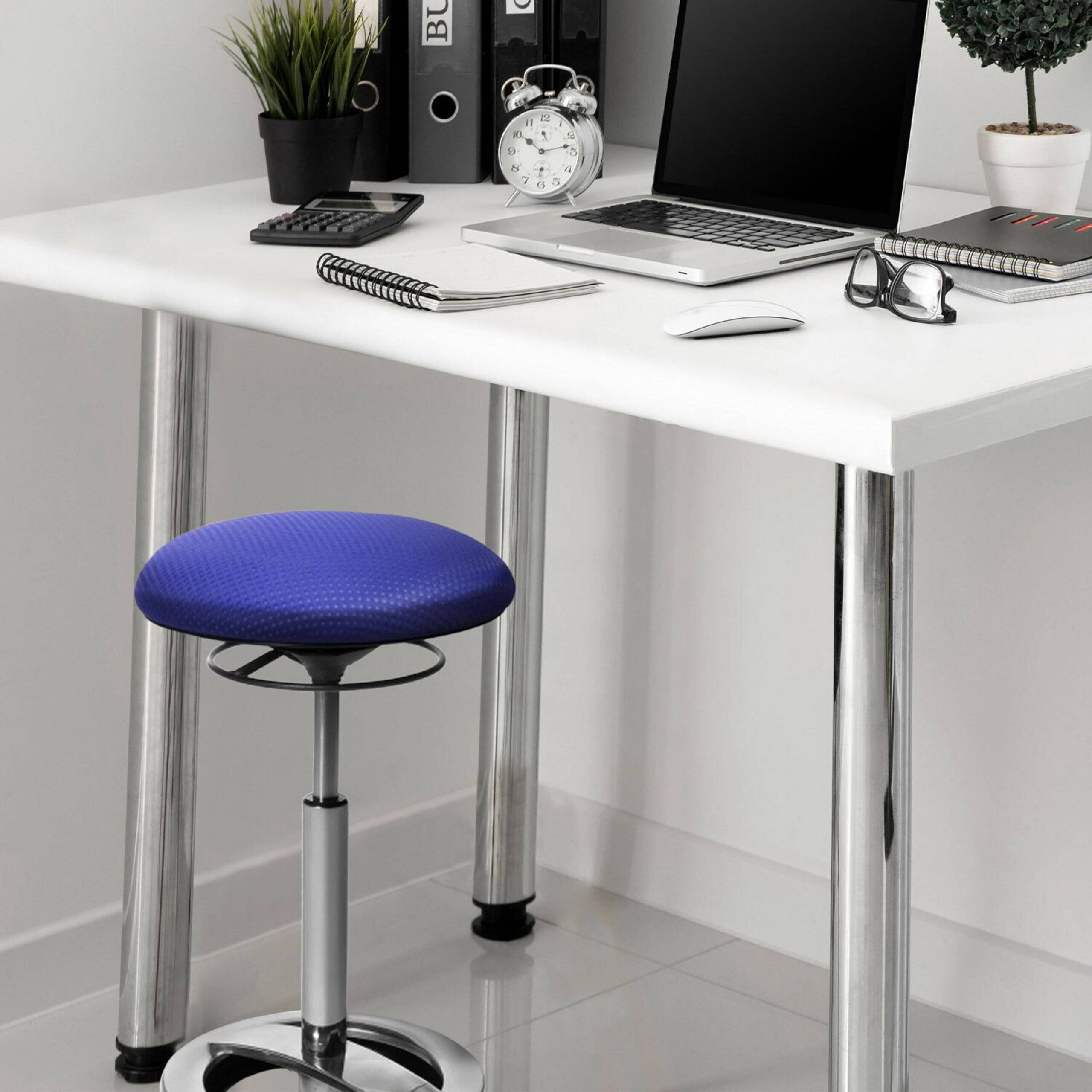 Topstar Wellnessstuhl Hocker SITNESS HIGH BOB chrom blau-2