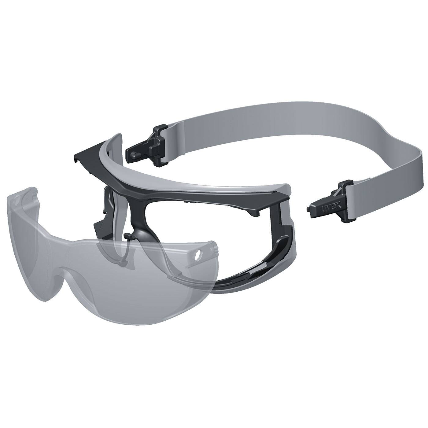 uvex carbonvision 9307375 Schutzbrille inkl. UV-Schutz Schwarz, Grau EN 166-1 DIN 166-1-1