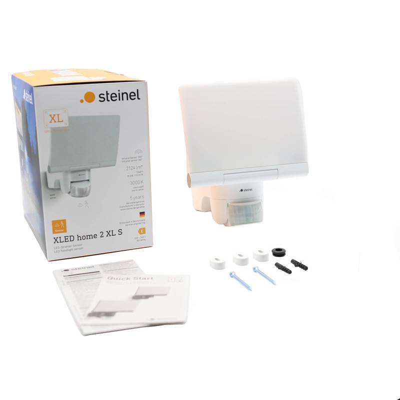 Steinel XLED home 2 XL S weiß 030070 LED-Außenstrahler mit Bewegungsmelder EEK: E (A - G) 19.3 W Leuchtfarben: Warmweiß-4