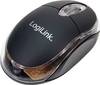 LogiLink Mini Mouse Maus USB Optisch Schwarz 3 Tasten 800 dpi Beleuchtet