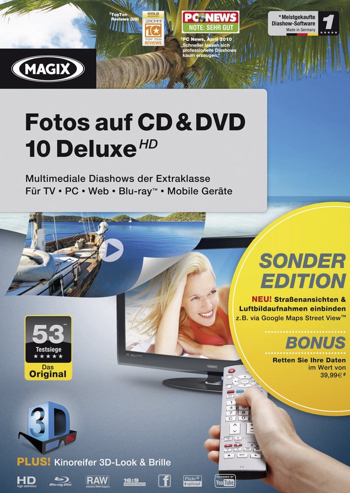 Magix Foto Auf Cd Und Dvd 10 MAGIX Fotos auf CD & DVD 10 Deluxe HD Sonderedition kaufen