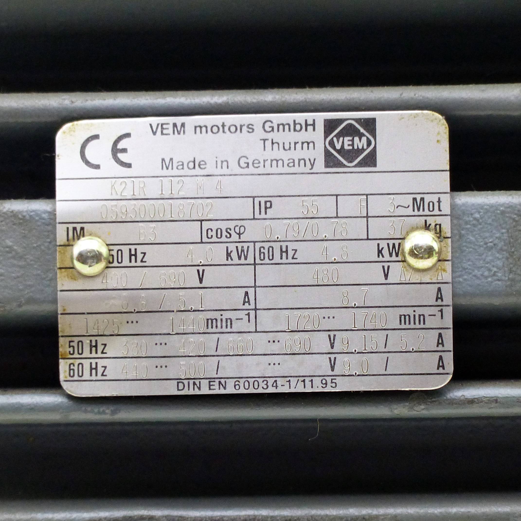 VEM motors Drehstrommotor (K21R 112 M 4 )-1