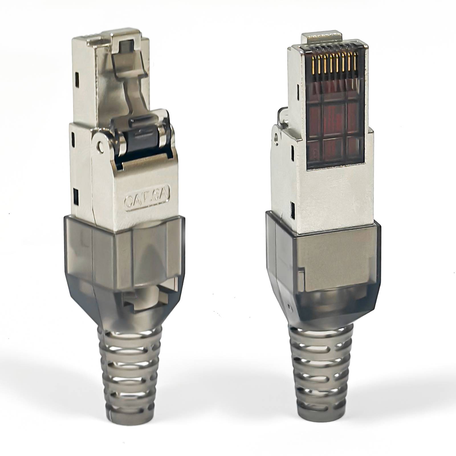 hb-digital Stecker CAT 6a Netzwerkstecker LSA Vergoldete RJ45 Pins-1