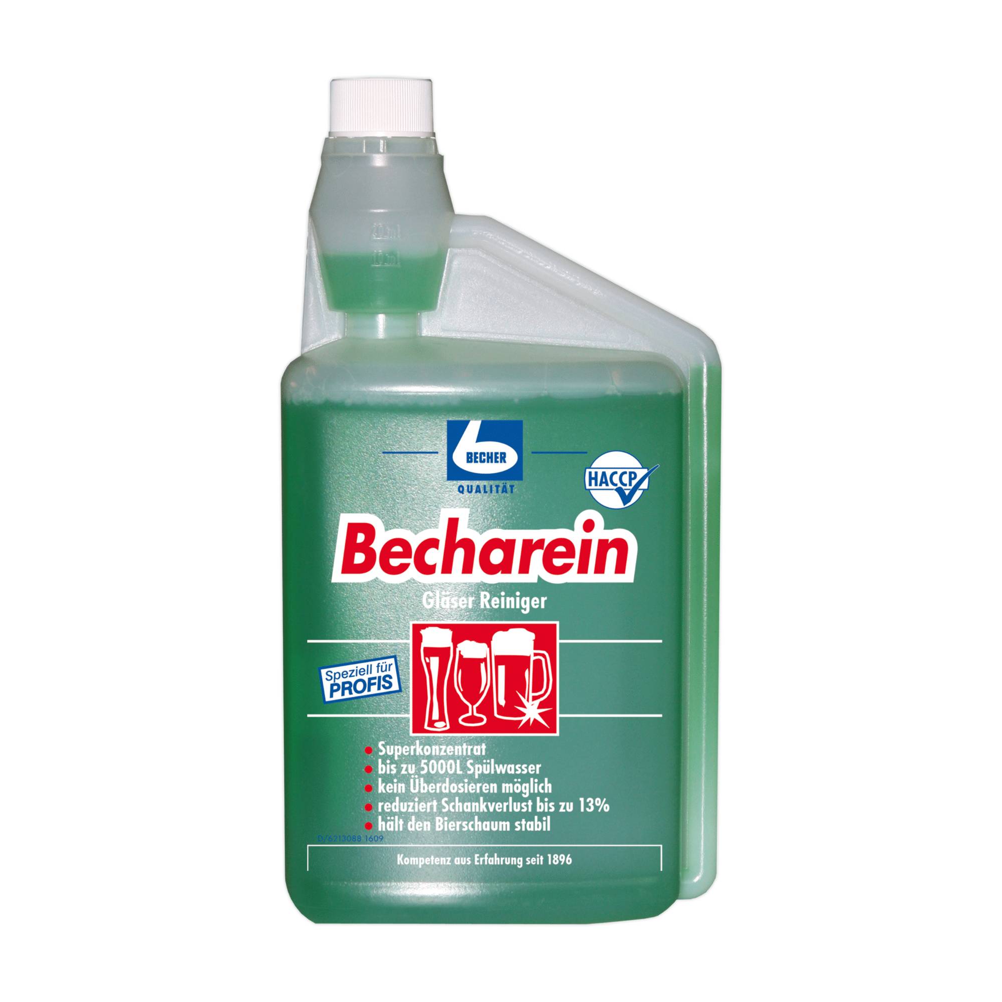 5x Dr. Becher Becharein Gläser Reiniger Pro, 1 Liter - B00KA7GJ8A | Flasche (1000 ml)-0