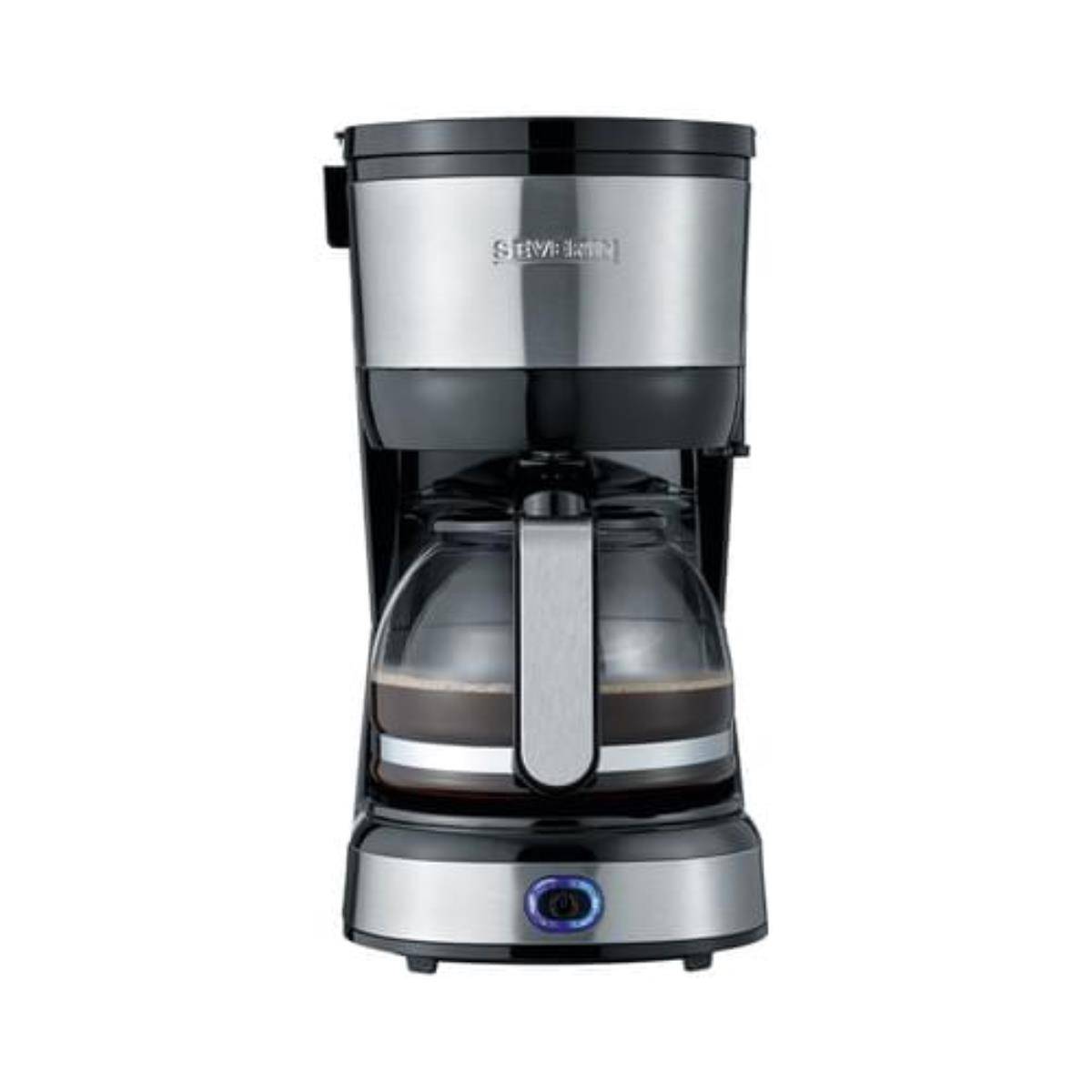 SEVERIN KA 4808 Kaffeemaschine 750W 4 Tassen Edelstahl schwarz-1