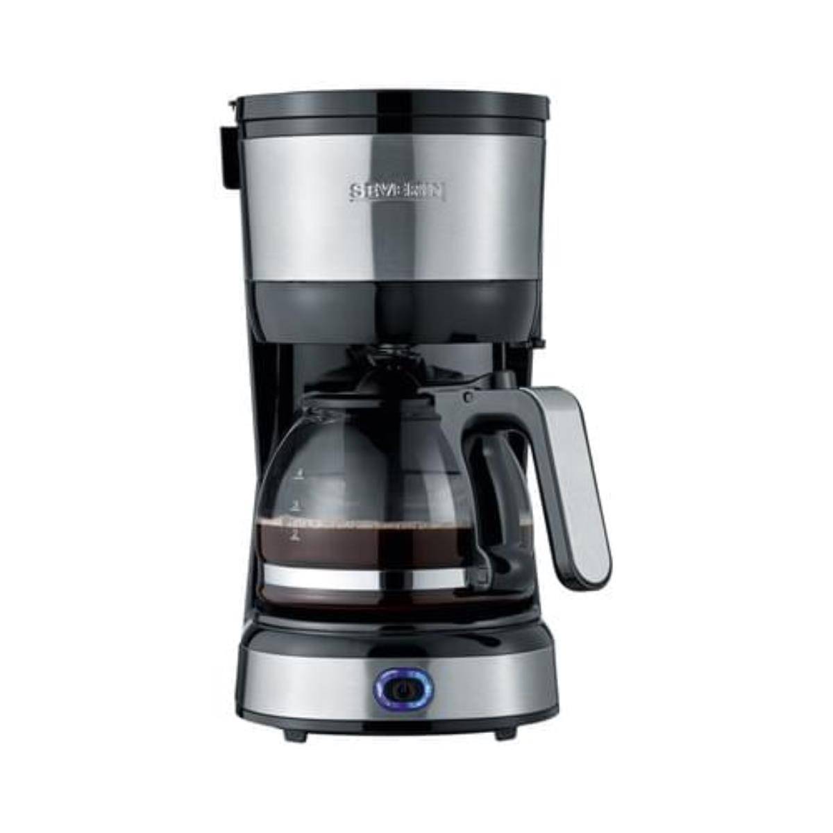 SEVERIN KA 4808 Kaffeemaschine 750W 4 Tassen Edelstahl schwarz-2