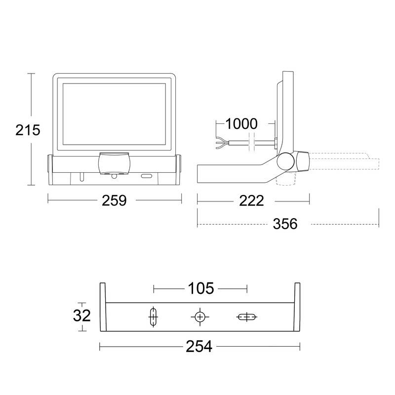 Steinel LED Strahler XLED ONE XL S weiß mit Bewegungsmelder 42,6W Fluter 4200 lm Außenstrahler schwenkbar warmweiß-4