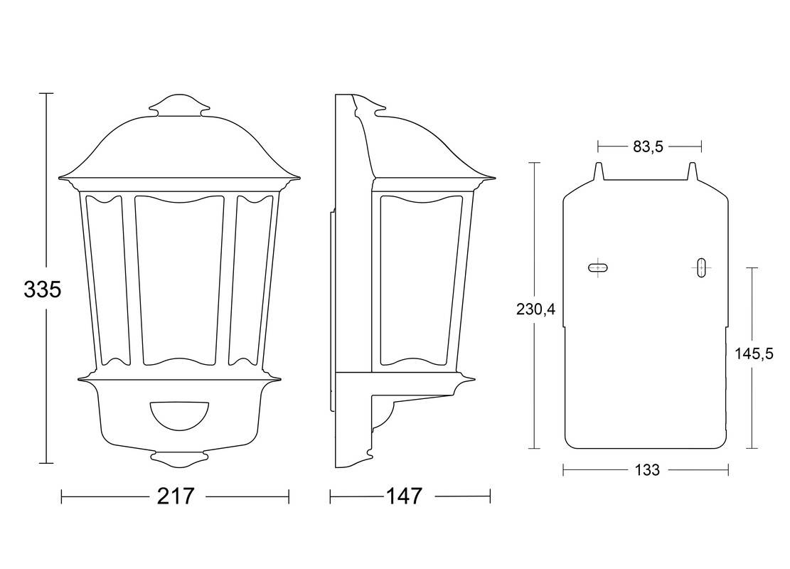 Steinel L 190 S 644512 Außenwandleuchte mit Bewegungsmelder Energiesparlampe, LED E27 100 W Weiß-4