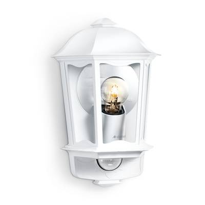 Steinel L 190 S 644512 Außenwandleuchte mit Bewegungsmelder Energiesparlampe, LED E27 100 W Weiß-0