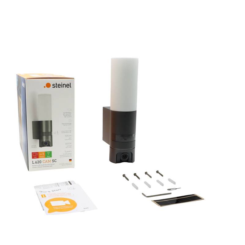 Steinel Kameraleuchte L 620 CAM SC anthrazit LED Außenwandleuchte Bewegungsmelder Sicherheitskamera Gegensprechanlage-3