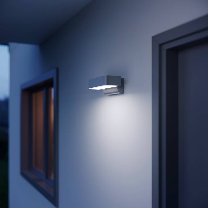 Steinel Sensor-Außenleuchte L 800 LED iHF Connect Anthrazit-1