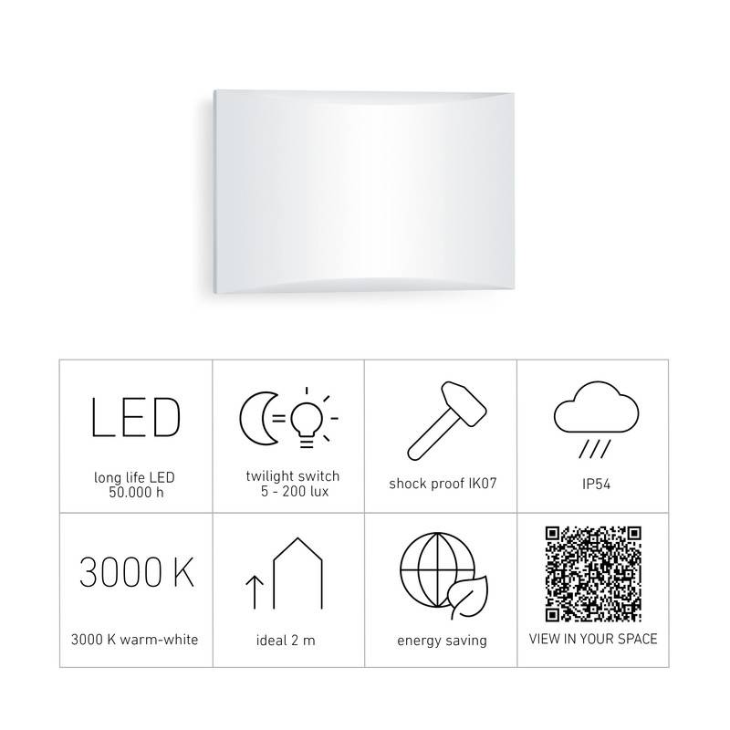 Steinel L 1 N 649715 LED-Hausnummernleuchte LED LED fest eingebaut 4.9 W Weiß-3