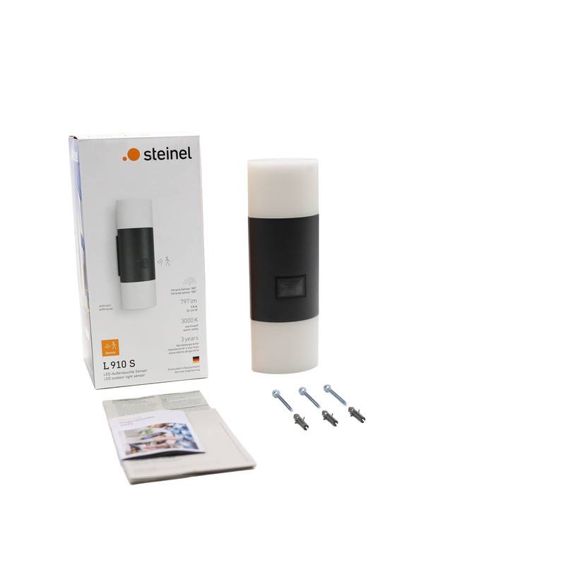 Steinel L 910 S 576202 LED-Außenwandleuchte mit Bewegungsmelder LED LED fest eingebaut 9.8 W Anthrazit-4