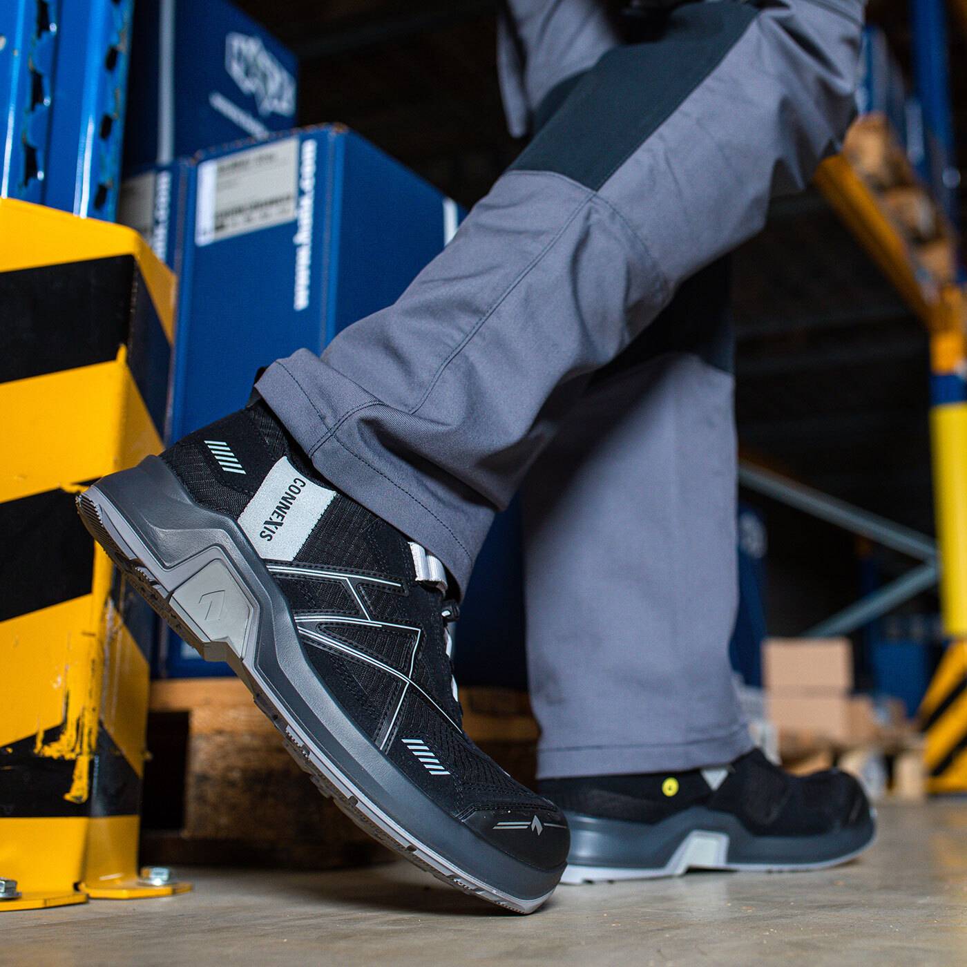 HAIX Sicherheitsschuh Connexis Safety T S1PS black-silver nach EN ISO 20345:2022 S1PS ESD HRO HI CI FO SC SR-2