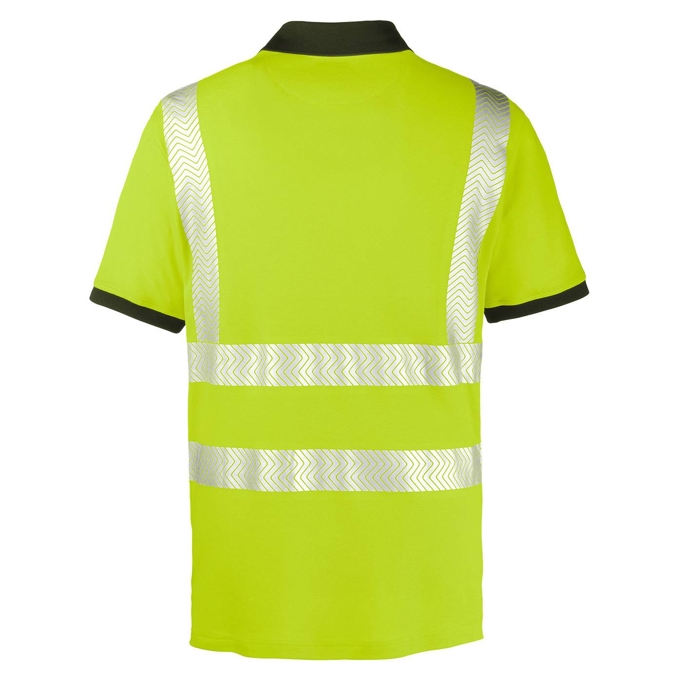 Warnschutz-Poloshirt ORLANDO Klasse 2 3434-XL Größe XL Farbe warngelb / grau-1