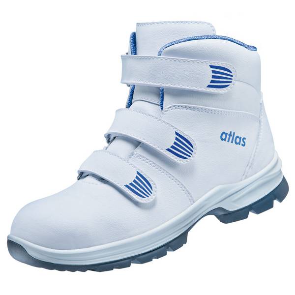 Atlas Sicherheitsstiefel CL 570 S2 mit Klettverschluss EN ISO 20345:2012, ESD weiß Weite 10