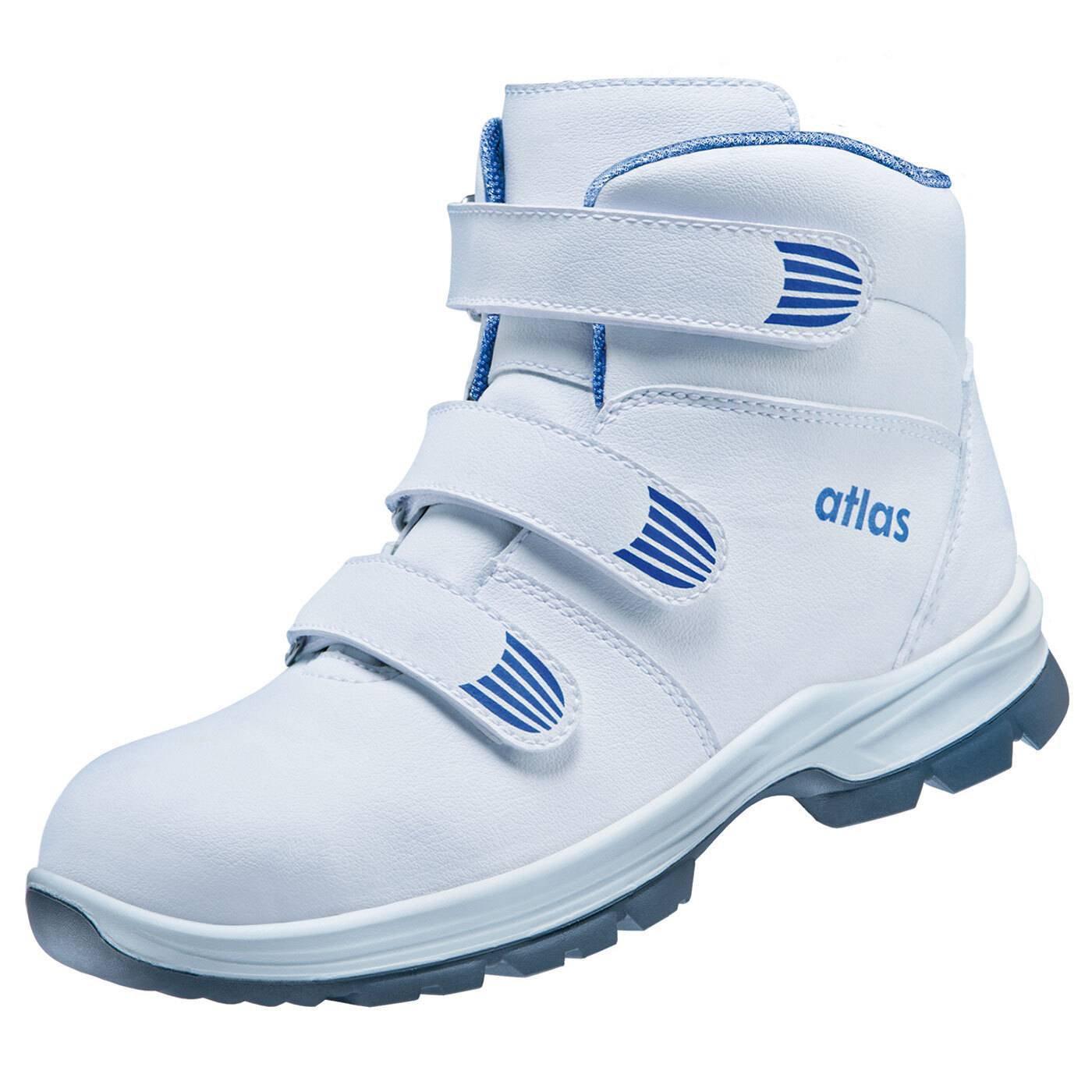 Atlas Sicherheitsstiefel CL 570 S2 mit Klettverschluss EN ISO 20345:2012, ESD weiß Weite 10-0