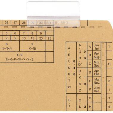 ELBA Vollsichtreiter 100552031 3zeilig 50x75mm tr 50 St./Pack.-2