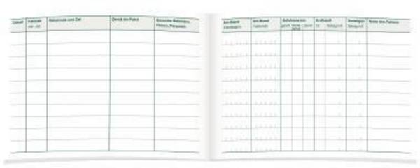 RNK Fahrtenbuch 3119/2 PKW DIN A6 quer 2 St./Pack. +Parkscheibe