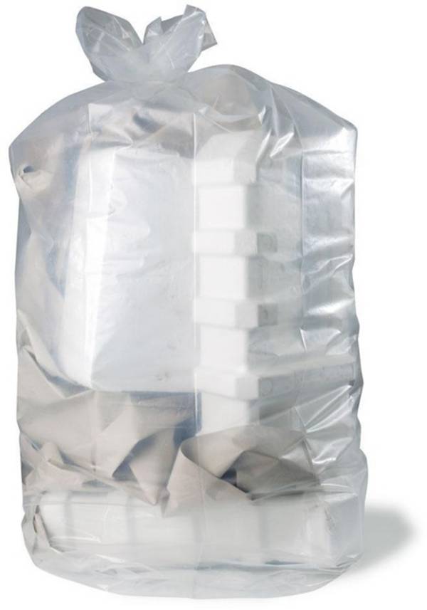 Abfallsack Premium Größe L Maße 800+500x1700mm S.80µ PE transparent Inhalt 500l