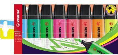 STABILO Textmarker BOSS 70/8 2-5mm farbig sortiert 8 St./Pack.-0