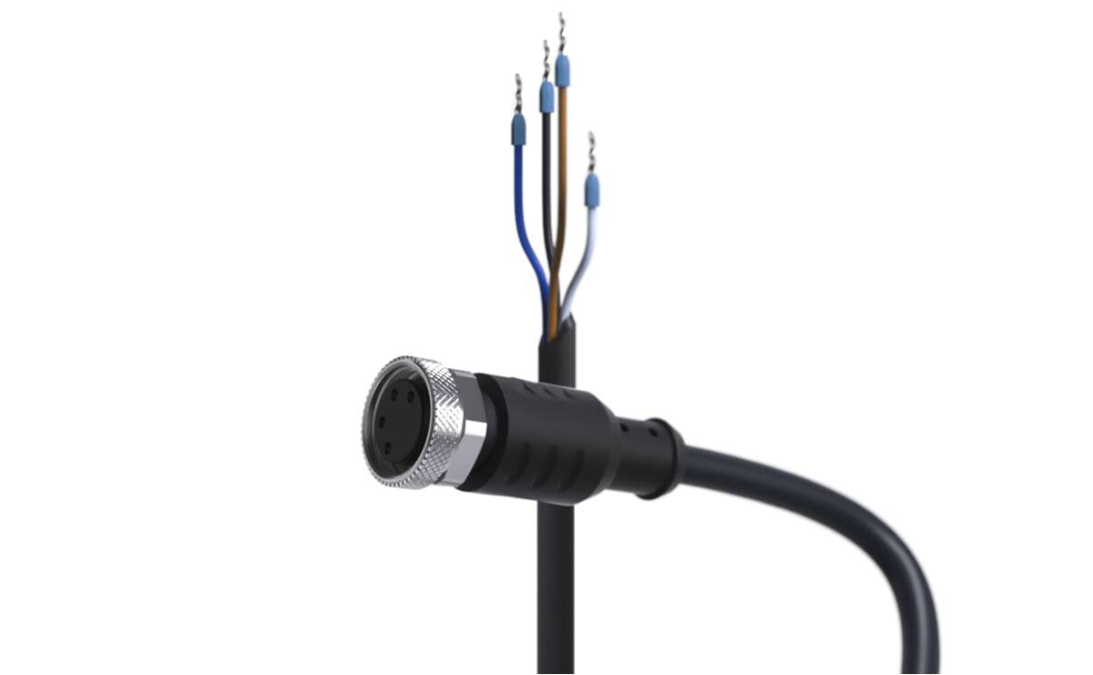 Sensorleitung M8 4P PVC 5m IP67 - 5 m - PVC-Kabel - AA073 - autosen-0
