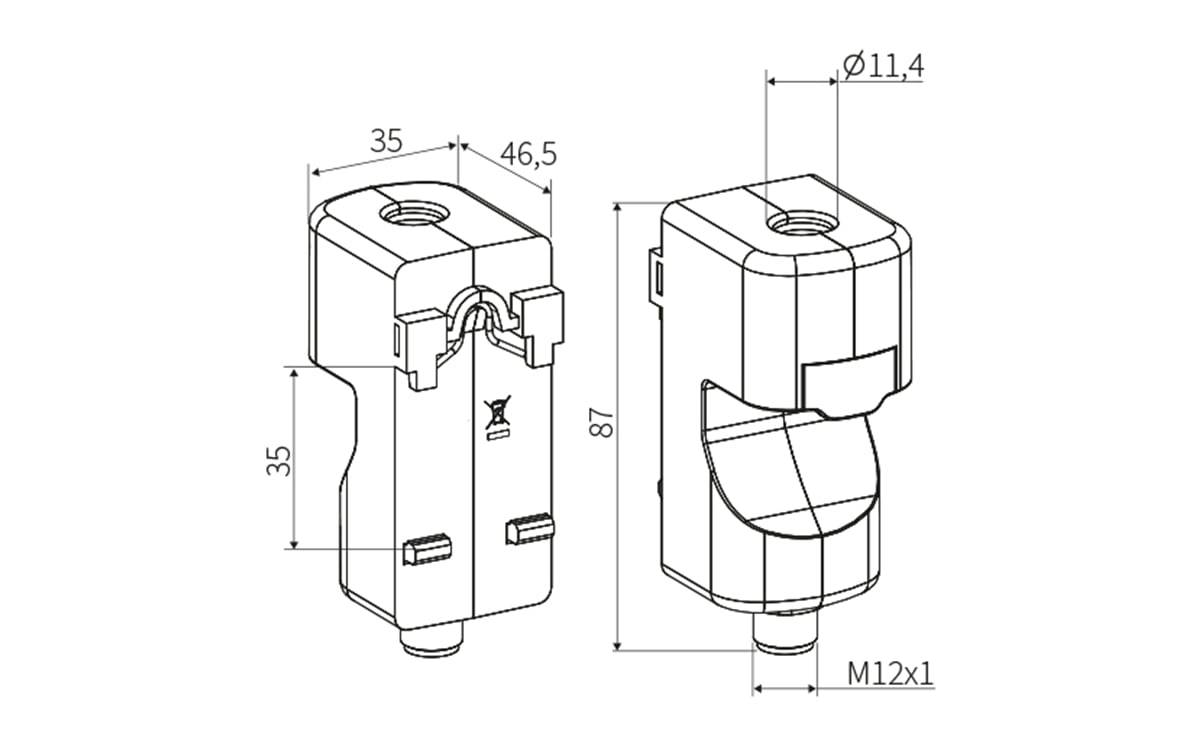 AC-Stromsensor mit IO-Link - M12,4-Polig - AE001 - autosen-1