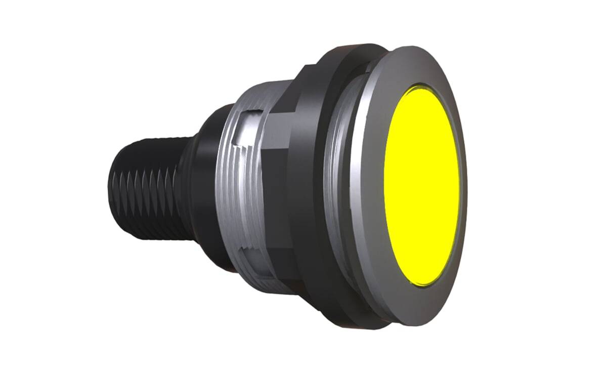 Drucktaster LED gelb - AB703 - autosen-0