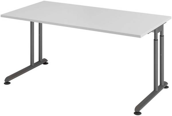 HAMMERBACHER höhenverstellbarer Schreibtisch VZS16/5/G lichtgrau