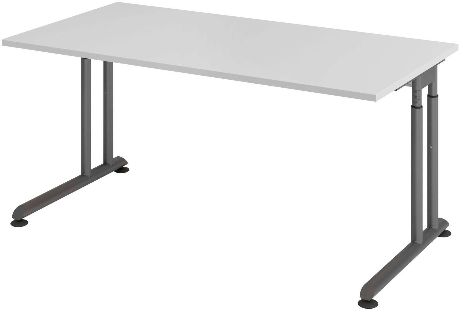 HAMMERBACHER höhenverstellbarer Schreibtisch VZS16/5/G lichtgrau-0