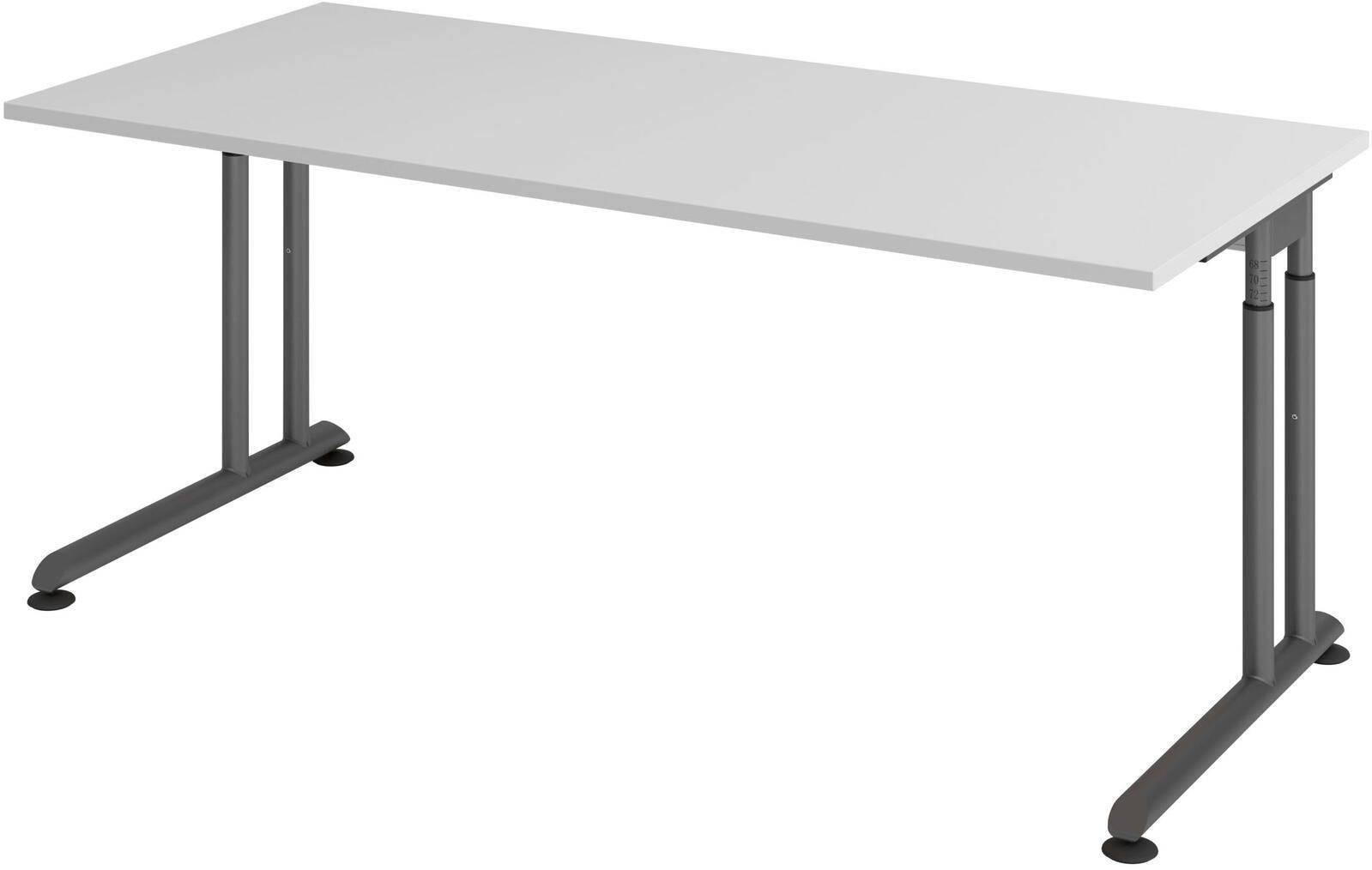 HAMMERBACHER höhenverstellbarer Schreibtisch VZS19/5/G lichtgrau-0