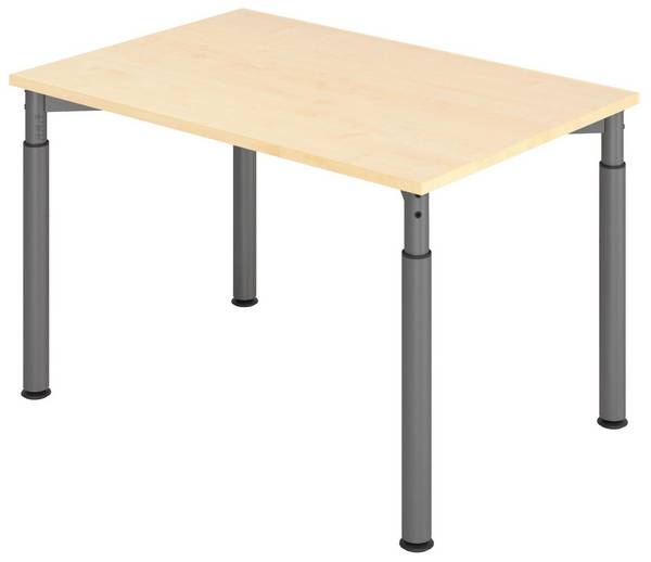 HAMMERBACHER höhenverstellbarer Schreibtisch VYS12/3/G ahorn