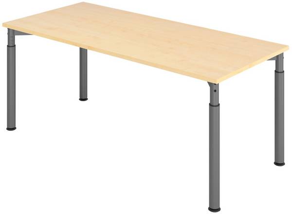 HAMMERBACHER höhenverstellbarer Schreibtisch VYS19/3/G ahorn