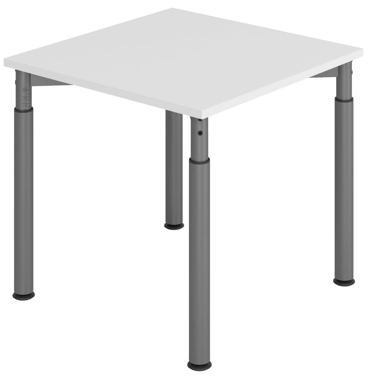 HAMMERBACHER höhenverstellbarer Schreibtisch VYS08/5/G lichtgrau-0
