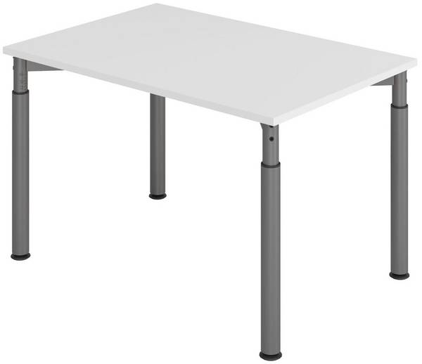 HAMMERBACHER höhenverstellbarer Schreibtisch VYS12/5/G lichtgrau