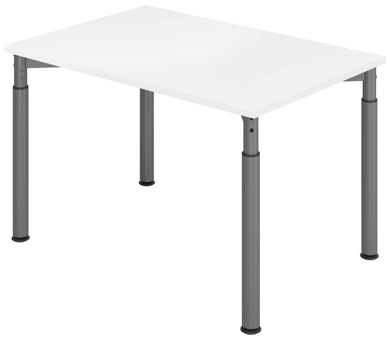 HAMMERBACHER höhenverstellbarer Schreibtisch VYS12/W/G weiß VYS12/W/G-0
