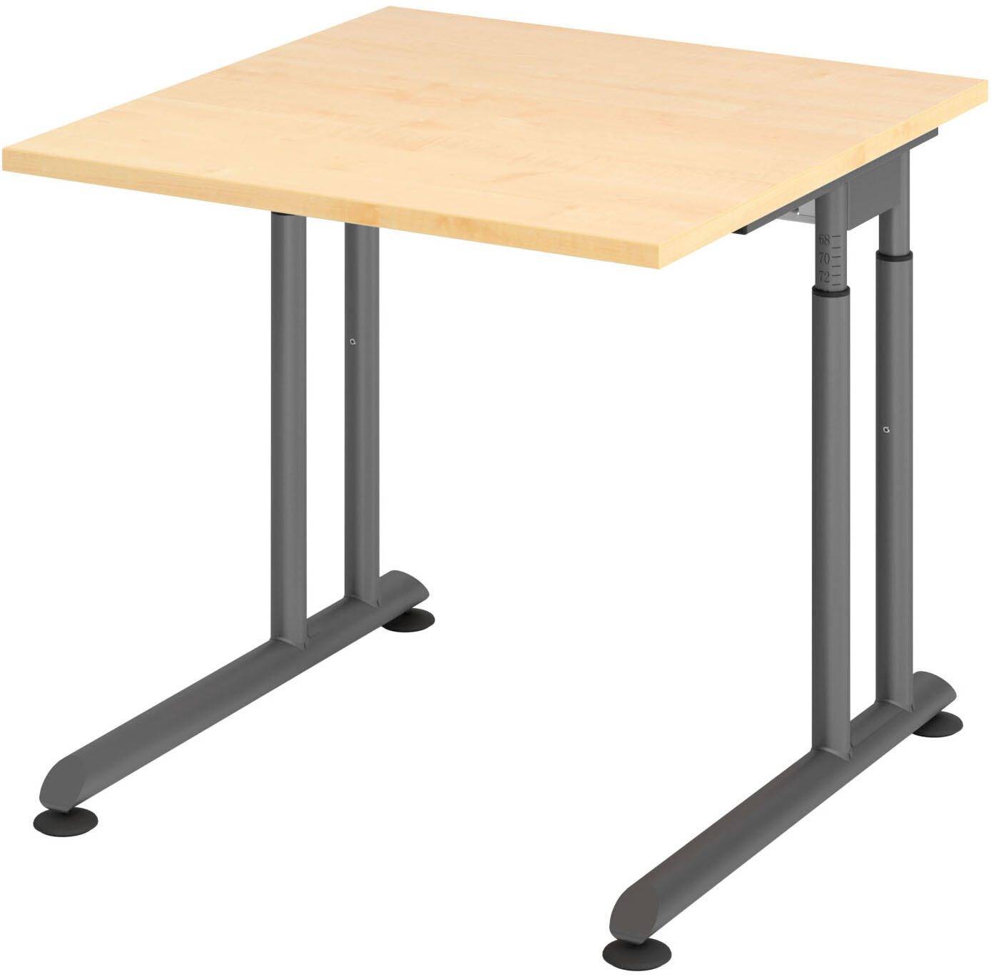 HAMMERBACHER höhenverstellbarer Schreibtisch VZS08/3/G ahorn-0