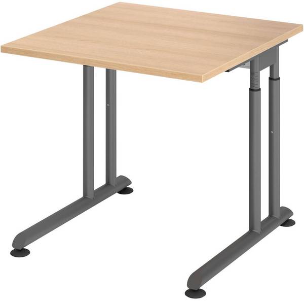 HAMMERBACHER höhenverstellbarer Schreibtisch VZS08/E/G eiche