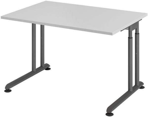 HAMMERBACHER höhenverstellbarer Schreibtisch VZS12/5/G lichtgrau