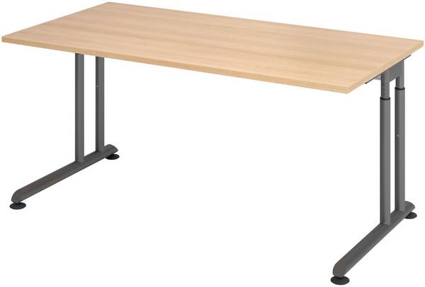 HAMMERBACHER höhenverstellbarer Schreibtisch VZS16/E/G eiche