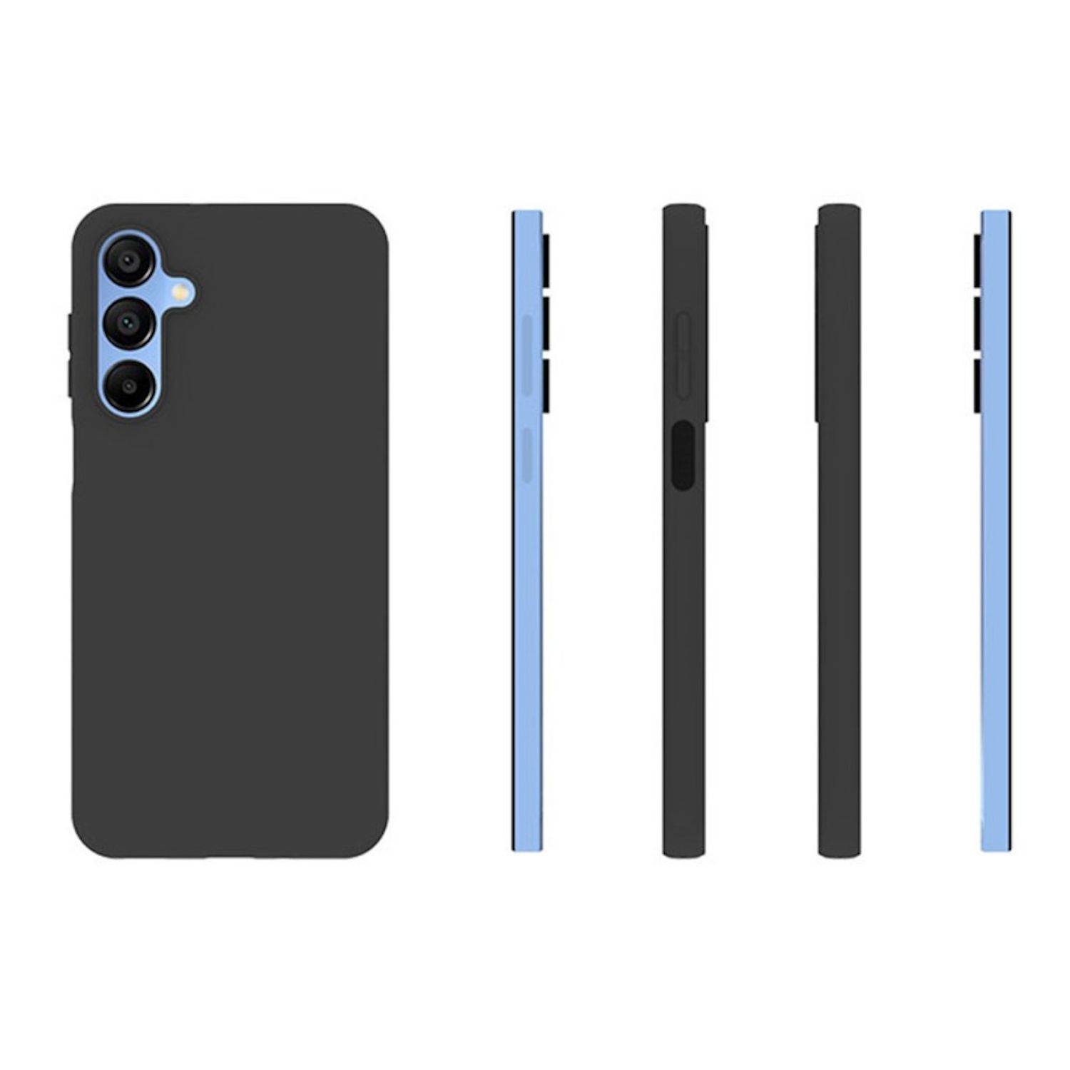 Für Samsung Galaxy A16 Silikon TPU Schutz Hülle Schwarz + H9 Hart Glas Folie-4