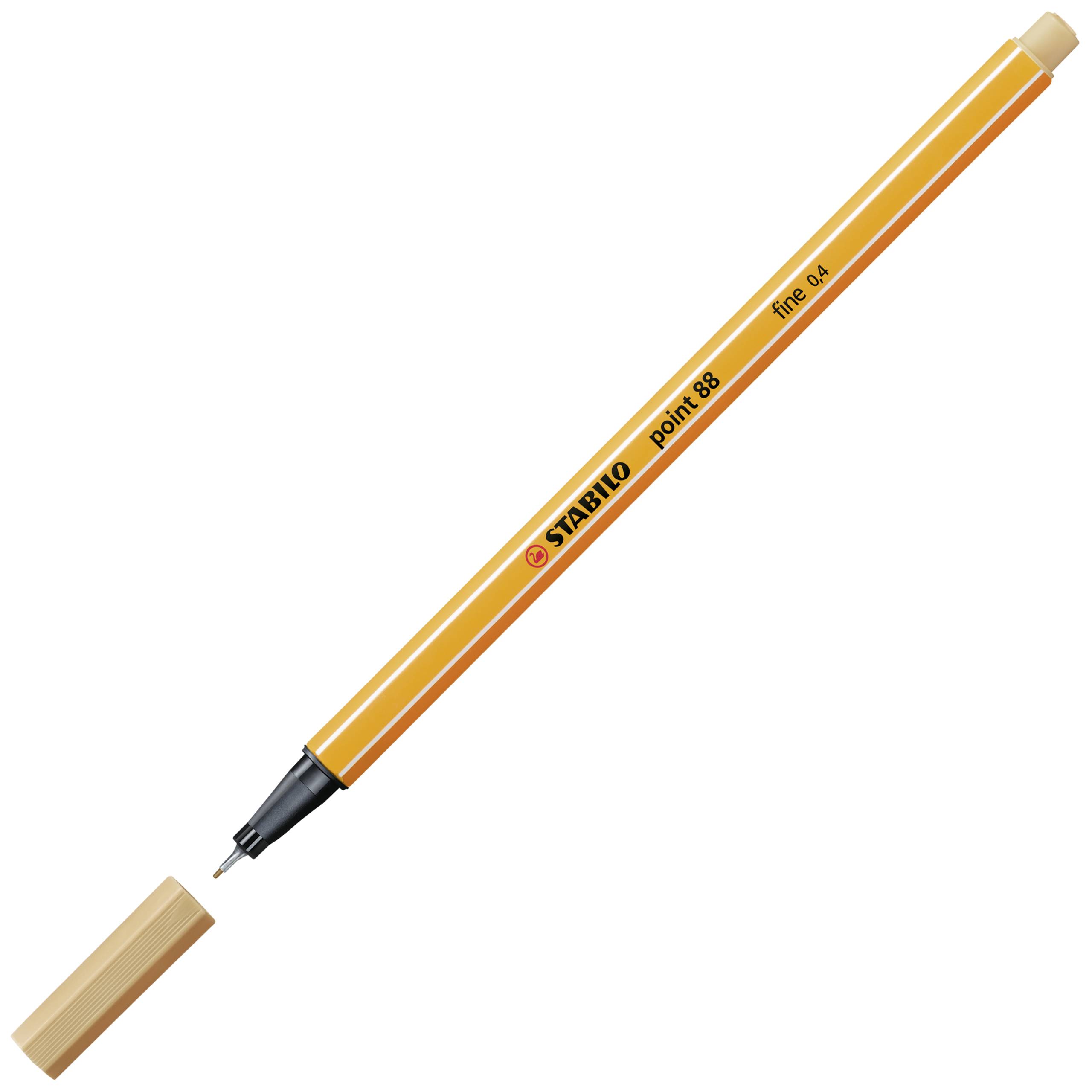 STABILO Fineliner point 88, Strichstärke: 0,4 mm, ocker hell (5550093)-1